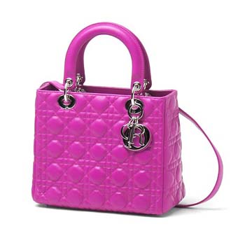 Dior クリスチャンディオール スーパーコピー cal4451 m448 ロゴチャーム付きハンドバッグ(2WAY仕様) Lady Dior レディディオール パープル レディース